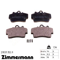 Передні гальмівні колодки 219371559 Otto Zimmermann