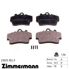 Передние тормозные колодки 219371559 Otto Zimmermann