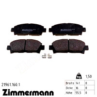 Передние тормозные колодки 219611601 Otto Zimmermann
