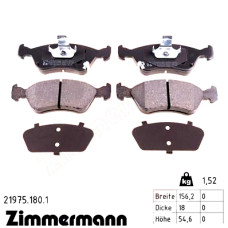 Передние тормозные колодки 219751801 Otto Zimmermann