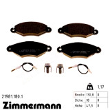 Передние тормозные колодки 219811801 Otto Zimmermann