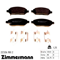 Передние тормозные колодки 223261802 Otto Zimmermann