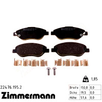 Передние тормозные колодки 224761952 Otto Zimmermann