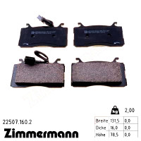 Передние тормозные колодки 225071602 Otto Zimmermann