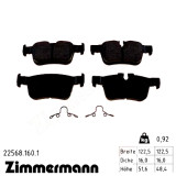 Задние тормозные колодки 225681601 Otto Zimmermann