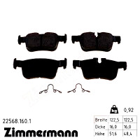 Задние тормозные колодки 225681601 Otto Zimmermann