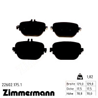 Задние тормозные колодки 226021751 Otto Zimmermann