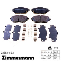 Передние тормозные колодки 227821852 Otto Zimmermann