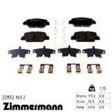 Задние тормозные колодки 228521602 Otto Zimmermann