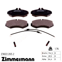 Передние тормозные колодки 230222052 Otto Zimmermann