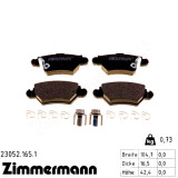 Задние тормозные колодки 230521651 Otto Zimmermann