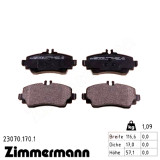 Передние тормозные колодки 230701701 Otto Zimmermann
