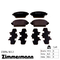 Передние тормозные колодки 230941652 Otto Zimmermann