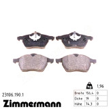 Передние тормозные колодки 231061901 Otto Zimmermann