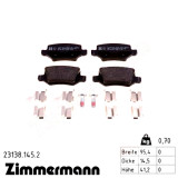 Задние тормозные колодки 231381452 Otto Zimmermann