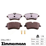 Передние тормозные колодки 231449951 Otto Zimmermann rd:z