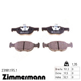 Передние тормозные колодки 231811751 Otto Zimmermann