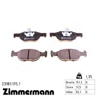 Передние тормозные колодки 231811751 Otto Zimmermann