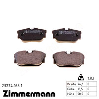 Задние тормозные колодки 232241651 Otto Zimmermann