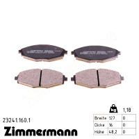 Передние тормозные колодки 232411601 Otto Zimmermann