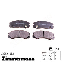 Передние тормозные колодки 232501651 Otto Zimmermann