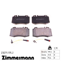 Передние тормозные колодки 232711752 Otto Zimmermann