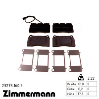 Передние тормозные колодки 232731602 Otto Zimmermann