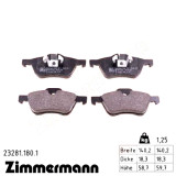 Передние тормозные колодки 232811801 Otto Zimmermann