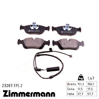 Передние тормозные колодки 232871752 Otto Zimmermann