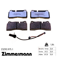 Задние тормозные колодки 232939751 Otto Zimmermann rd:z