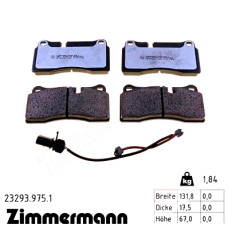 Задние тормозные колодки 232939751 Otto Zimmermann rd:z