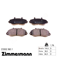 Передние тормозные колодки 233021801 Otto Zimmermann