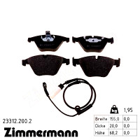 Передние тормозные колодки 233122002 Otto Zimmermann