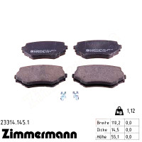 Передние тормозные колодки 233141451 Otto Zimmermann