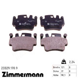 Задние тормозные колодки 233291709 Otto Zimmermann