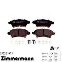 Передние тормозные колодки 233321801 Otto Zimmermann