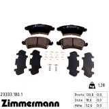 Передние тормозные колодки 233331801 Otto Zimmermann