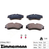 Передние тормозные колодки 233461901 Otto Zimmermann