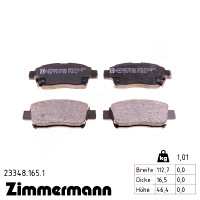 Передні гальмівні колодки 233481651 Otto Zimmermann