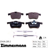 Передние тормозные колодки 234042052 Otto Zimmermann