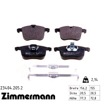 Передние тормозные колодки 234042052 Otto Zimmermann