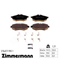 Передние тормозные колодки 234071901 Otto Zimmermann