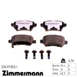 Задние тормозные колодки 234179501 Otto Zimmermann rd:z