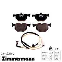 Задние тормозные колодки 234471702 Otto Zimmermann