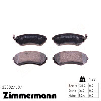 Задние тормозные колодки 235021601 Otto Zimmermann