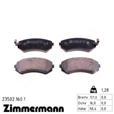 Задние тормозные колодки 235021601 Otto Zimmermann