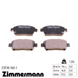 Передні гальмівні колодки 235101601 Otto Zimmermann