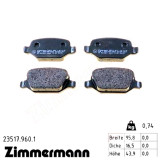 Задние тормозные колодки 235179601 Otto Zimmermann rd:z