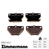 Задні гальмівні колодки 235211401 Otto Zimmermann