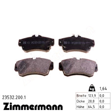 Передние тормозные колодки 235322001 Otto Zimmermann